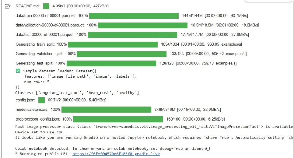 application running status
