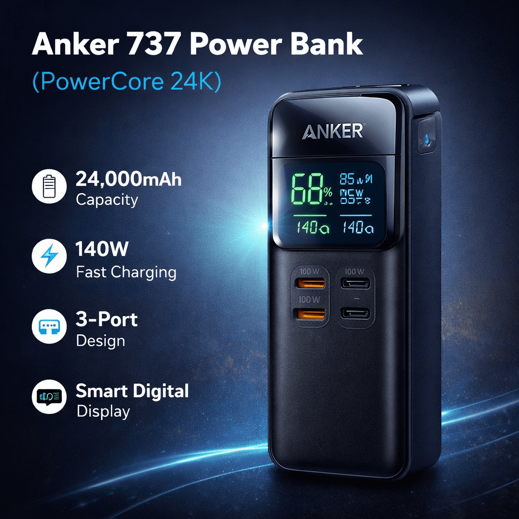 Anker 737 Power Bank (PowerCore 24K)