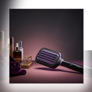 philips hair straightener brush, professional product photography,