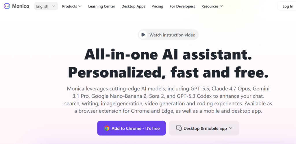 Top 10 AI Chrome Extensions to Boost Your Productivity in 2026 monica ai